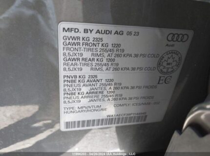 WA1AECF39P1144945 2023 AUDI