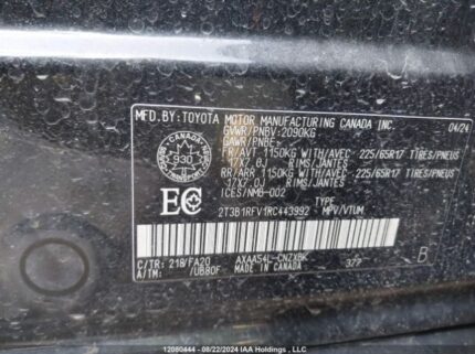 2T3B1RFV1RC443992 2024 TOYOTA