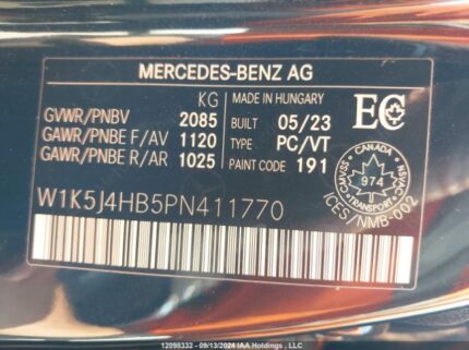 W1K5J4HB5PN411770 2023 MERCEDES-BENZ