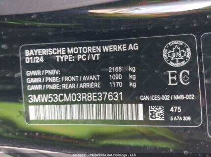 3MW53CM03R8E37631 2024 BMW
