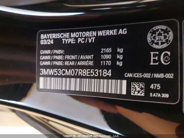 3MW53CM07R8E53184 2024 BMW