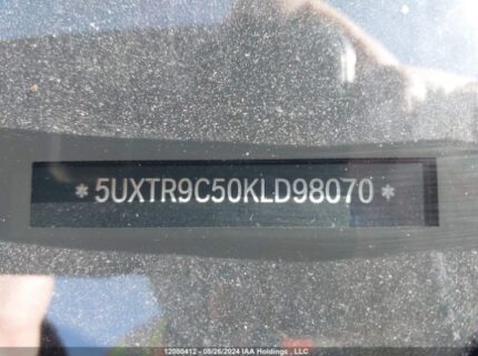 5UXTR9C50KLD98070 2019 BMW