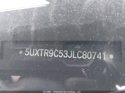 5UXTR9C53JLC80741 2018 BMW