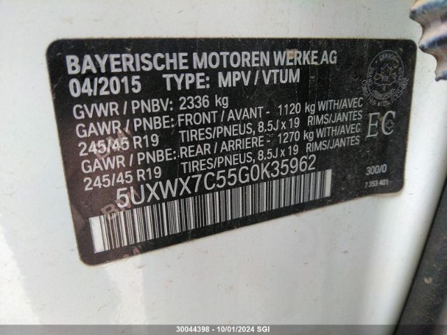 5UXWX7C55G0K35962 2016 BMW