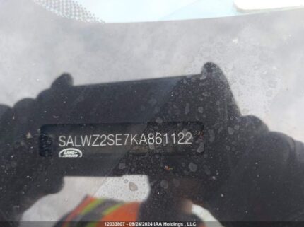 SALWZ2SE7KA861122 2019 LAND ROVER