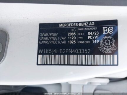 W1K5J4HB2PN403352 2023 MERCEDES-BENZ