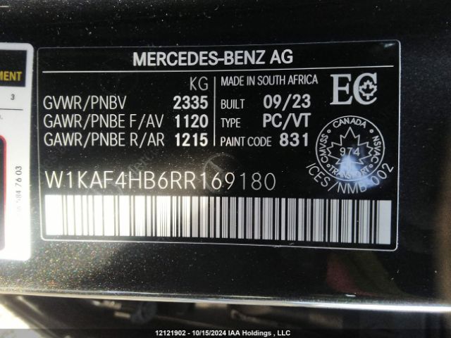 W1KAF4HB6RR169180 2024 MERCEDES-BENZ