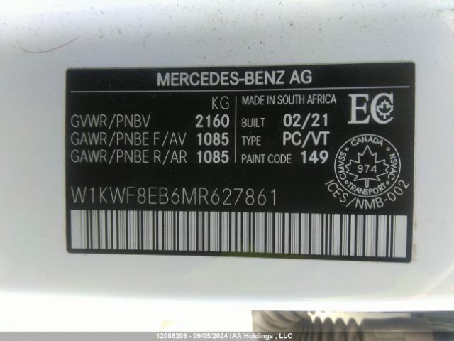 W1KWF8EB6MR627861 2021 MERCEDES-BENZ