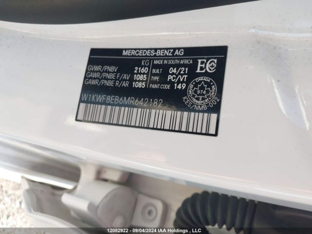 W1KWF8EB6MR642182 2021 MERCEDES-BENZ