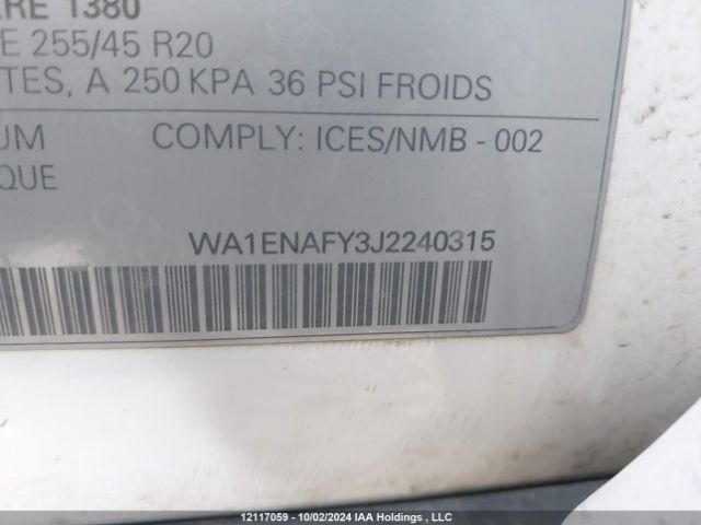 WA1ENAFY3J2240315 2018 AUDI