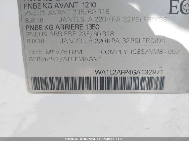 WA1L2AFP4GA132971 2016 AUDI