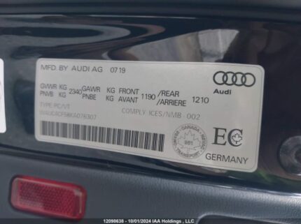 WAUC4CF58KA076307 2019 AUDI