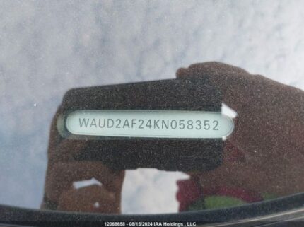 WAUD2AF24KN058352 2019 AUDI