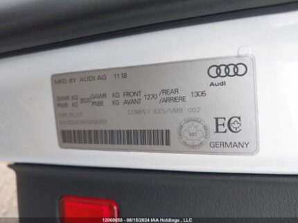 WAUD2AF24KN058352 2019 AUDI