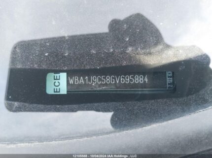 WBA1J9C58GV695884 2016 BMW