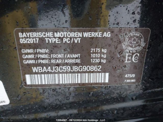 WBA4J3C59JBG90862 2018 BMW