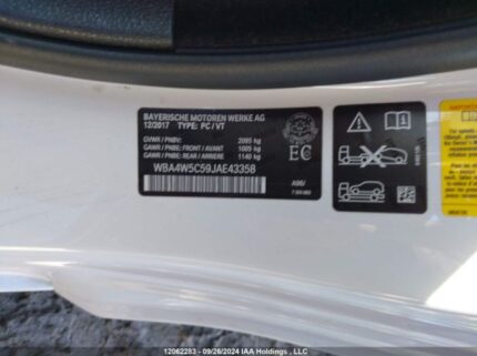 WBA4W5C59JAE43358 2018 BMW