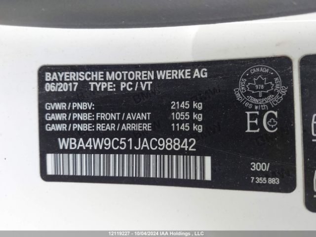WBA4W9C51JAC98842 2018 BMW