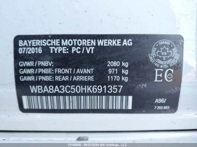 WBA8A3C50HK691357 2017 BMW