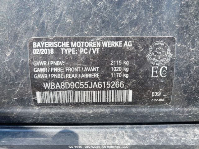 WBA8D9C55JA615266 2018 BMW
