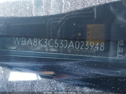 WBA8K3C53JA023948 2018 BMW