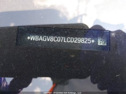 WBAGV8C07LCD29825 2020 BMW