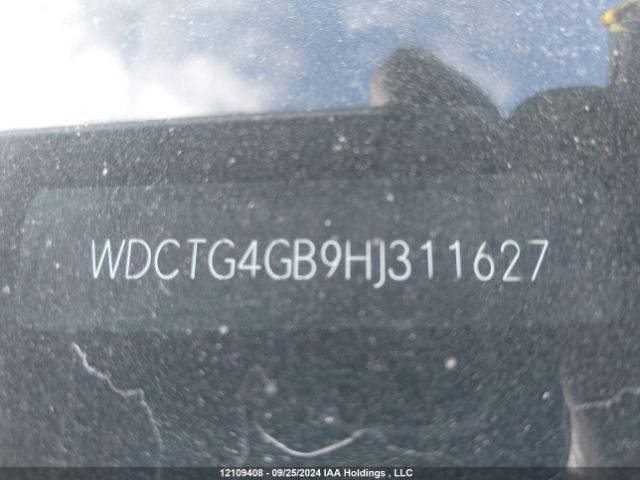 WDCTG4GB9HJ311627 2017 MERCEDES-BENZ