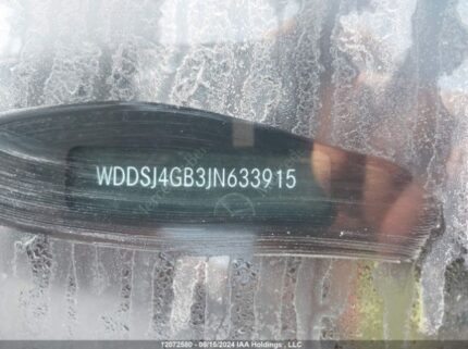 WDDSJ4GB3JN633915 2018 MERCEDES-BENZ