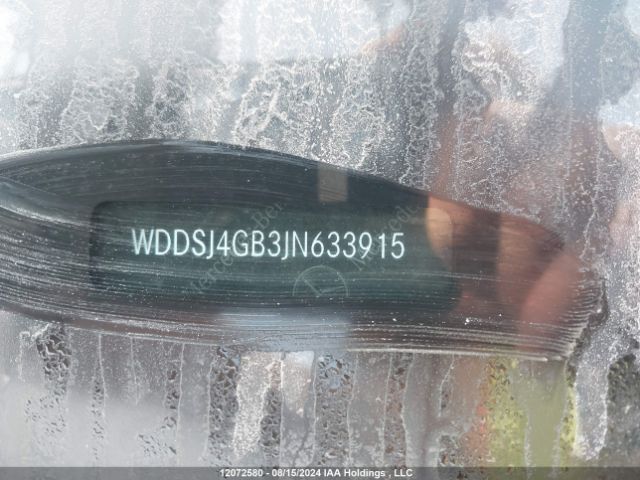 WDDSJ4GB3JN633915 2018 MERCEDES-BENZ