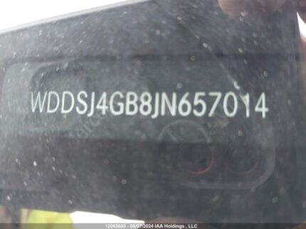 WDDSJ4GB8JN157010 2018 MERCEDES-BENZ