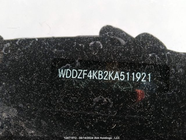 WDDZF4KB2KA511921 2019 MERCEDES-BENZ