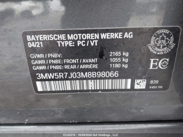 3MW5R7J03M8b98066 2021 BMW