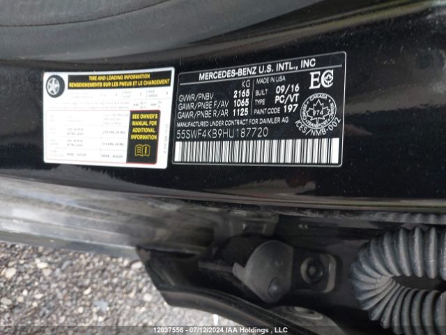 55SWF4KB9HU187720 2017 MERCEDES-BENZ