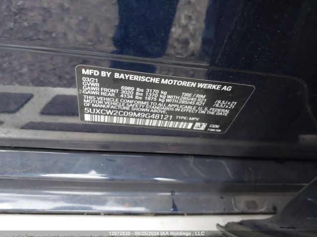 5UXCW2C09M9G48121 2021 BMW