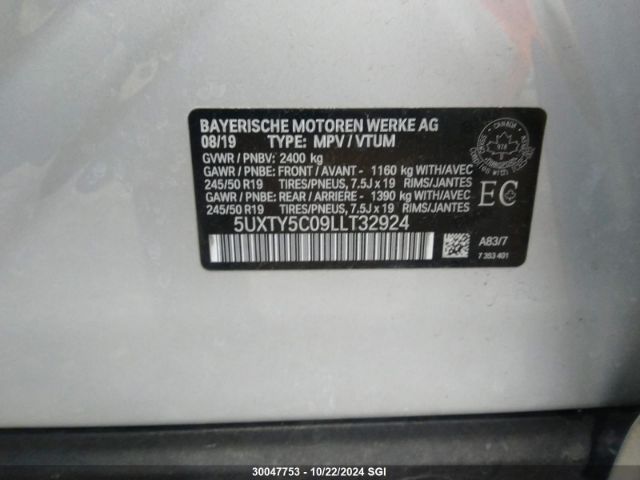 5UXTY5C09LLT32924 2020 BMW