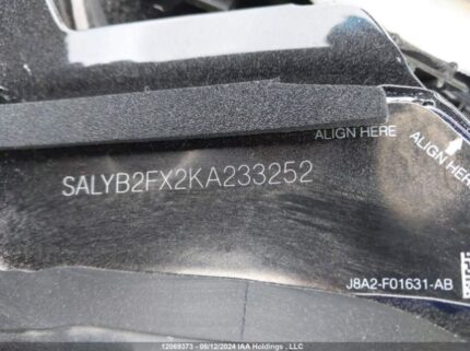 SALYB2FX2KA233252 2019 LAND ROVER