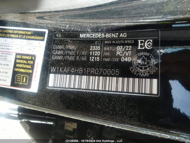 W1KAF4HB1PR070005 2023 MERCEDES-BENZ