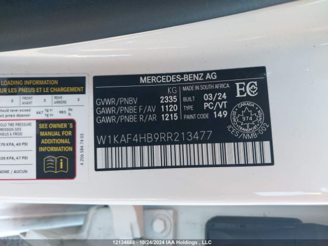 W1KAF4HB9RR213477 2024 MERCEDES-BENZ