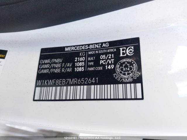 W1KWF8EB7MR652641 2021 MERCEDES-BENZ