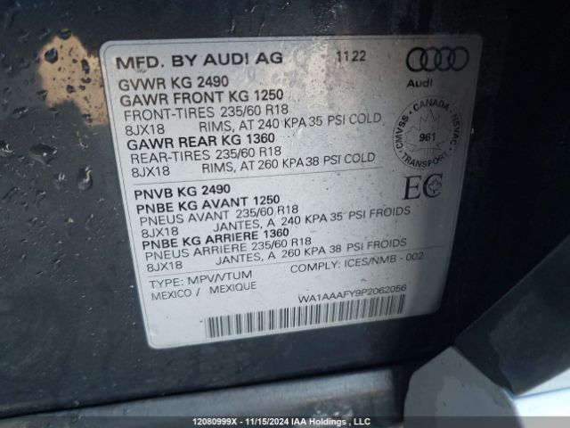 WA1AAAFY9P2062056 2023 AUDI