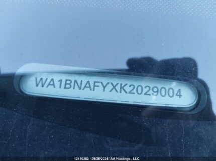 WA1BNAFYXK2029004 2019 AUDI
