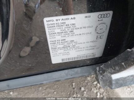 WA1EAAFY3P2179617 2023 AUDI