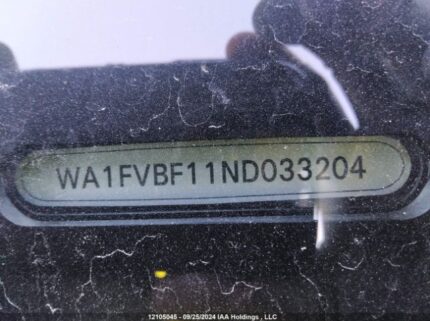 WA1FVBF11ND033204 2022 AUDI