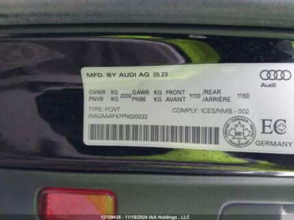 WAUAAAF47PN020032 2023 AUDI