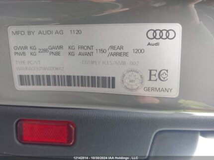 WAUFACF52MA020842 2021 AUDI