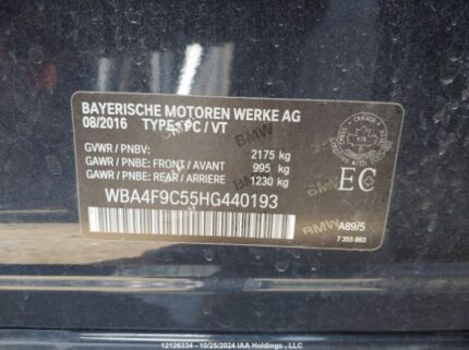 WBA4F9C55HG440193 2017 BMW
