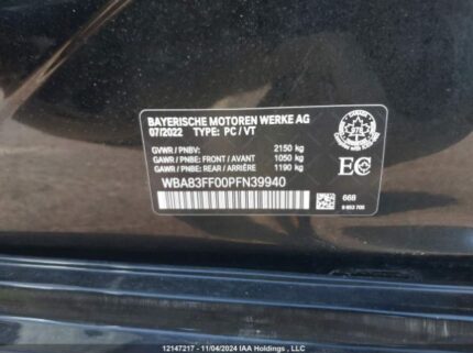 WBA83FF00PFn39940 2023 BMW
