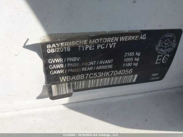 WBA8B7C53HK704056 2017 BMW