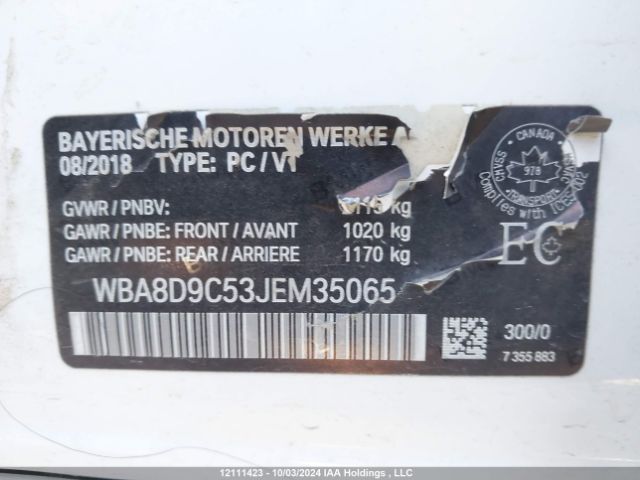 WBA8D9C53JEM35065 2018 BMW