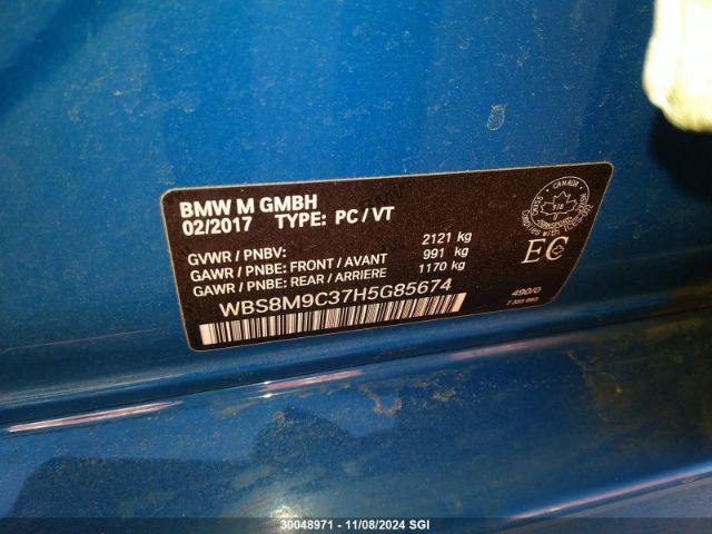 WBS8M9C37H5G85674 2017 BMW